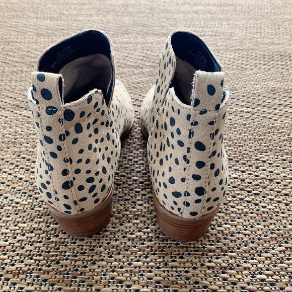 Dolce Vita Leopard Leather Ankle Boots Kaidie - Picture 7 of 11